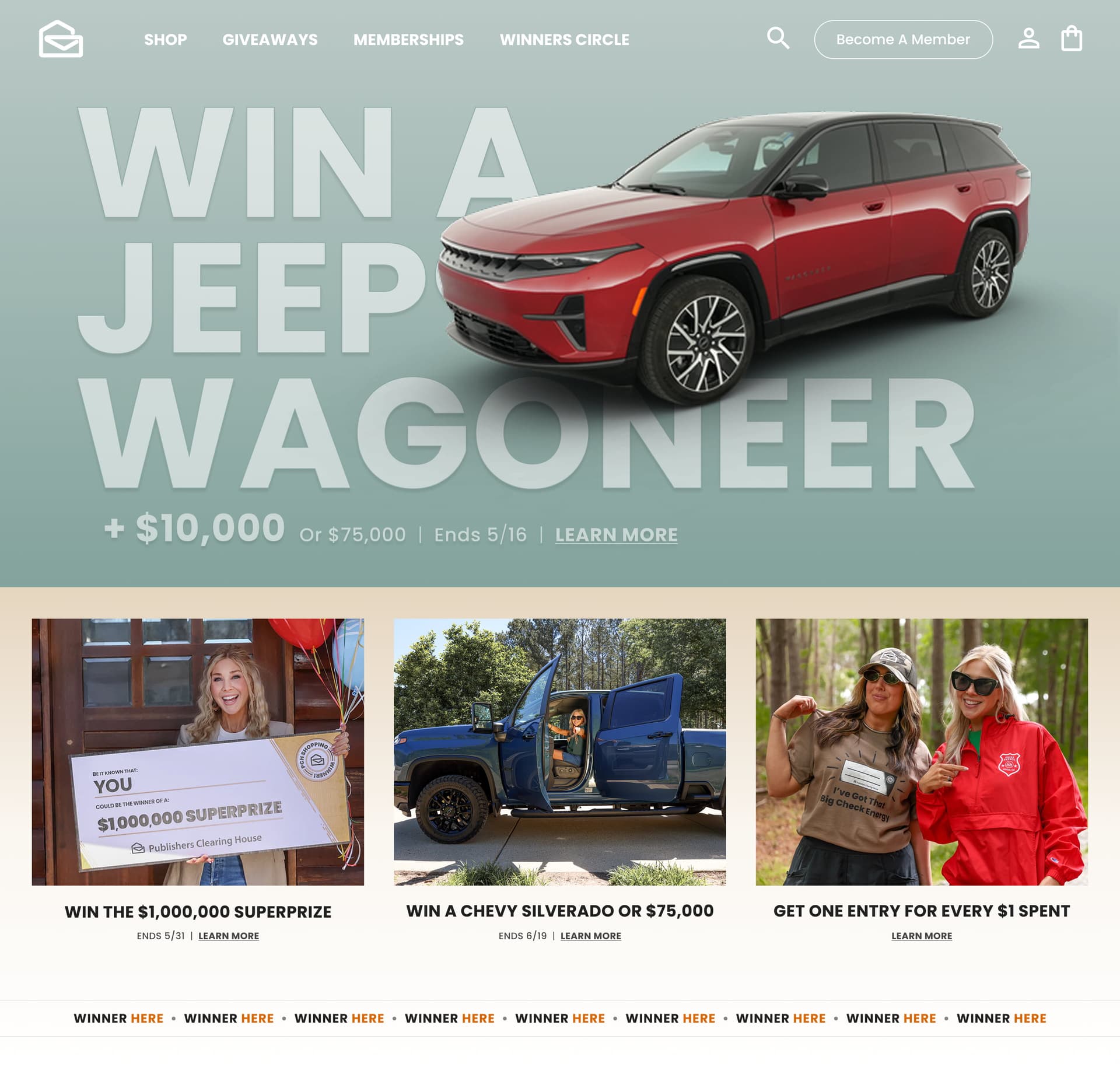 Publishers Clearing House / Arb Interactive: Shopify Plus catalogue rebuild for Publishers Clearing House: 1.9M monthly visits, 3s to sub-1-second loads, zero downtime